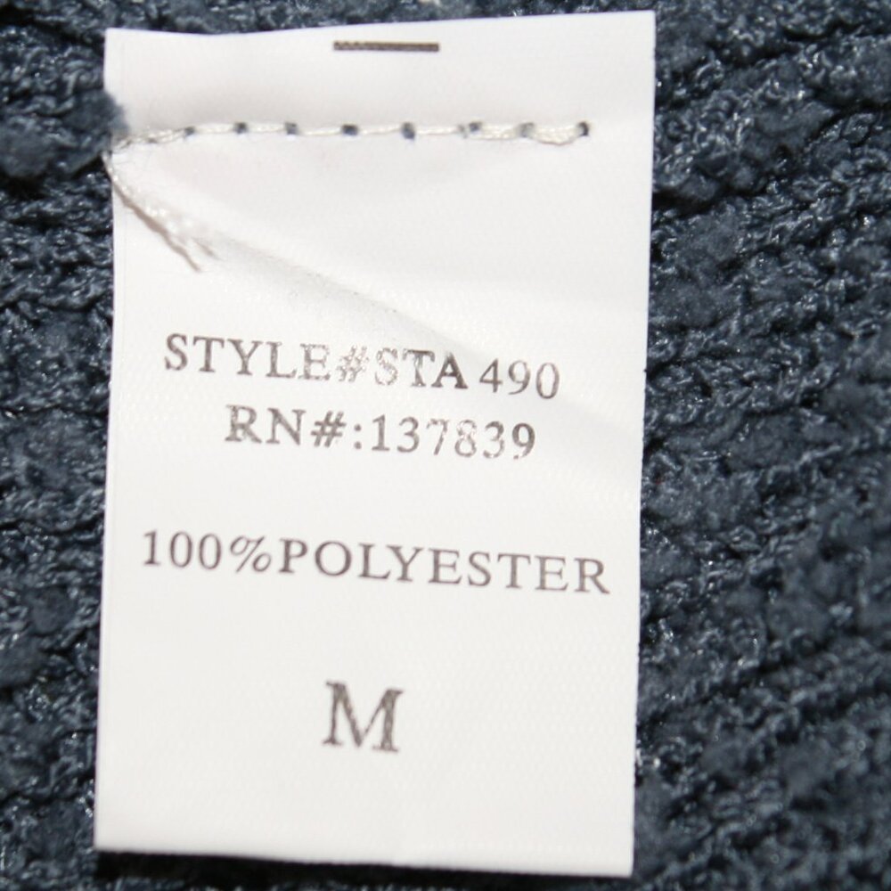 Colorblock Cropped Knit Sweater - Cream, Blue & Brown - Picture 6 of 15